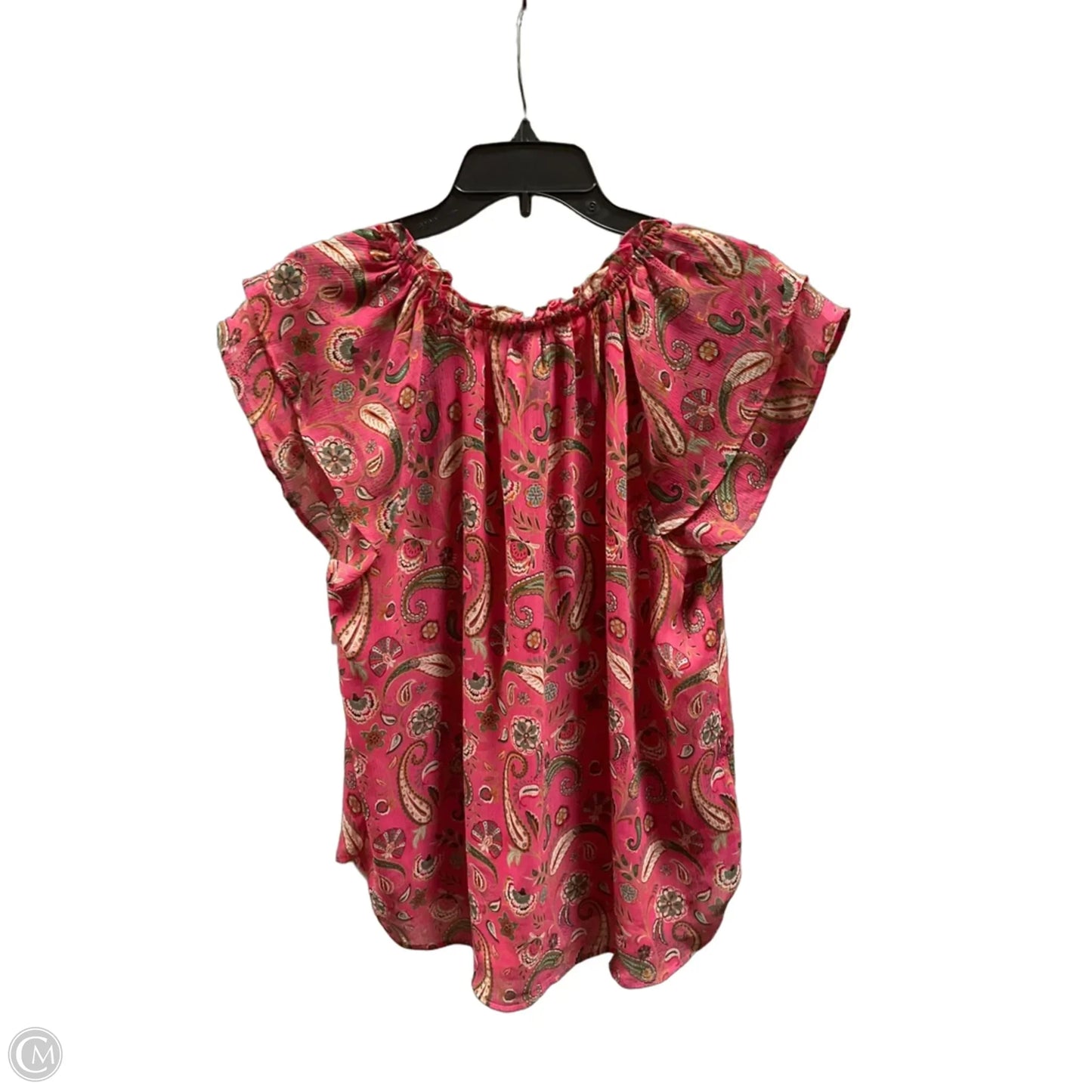 Top Sleeveless By Loft In Floral Print, Size: L