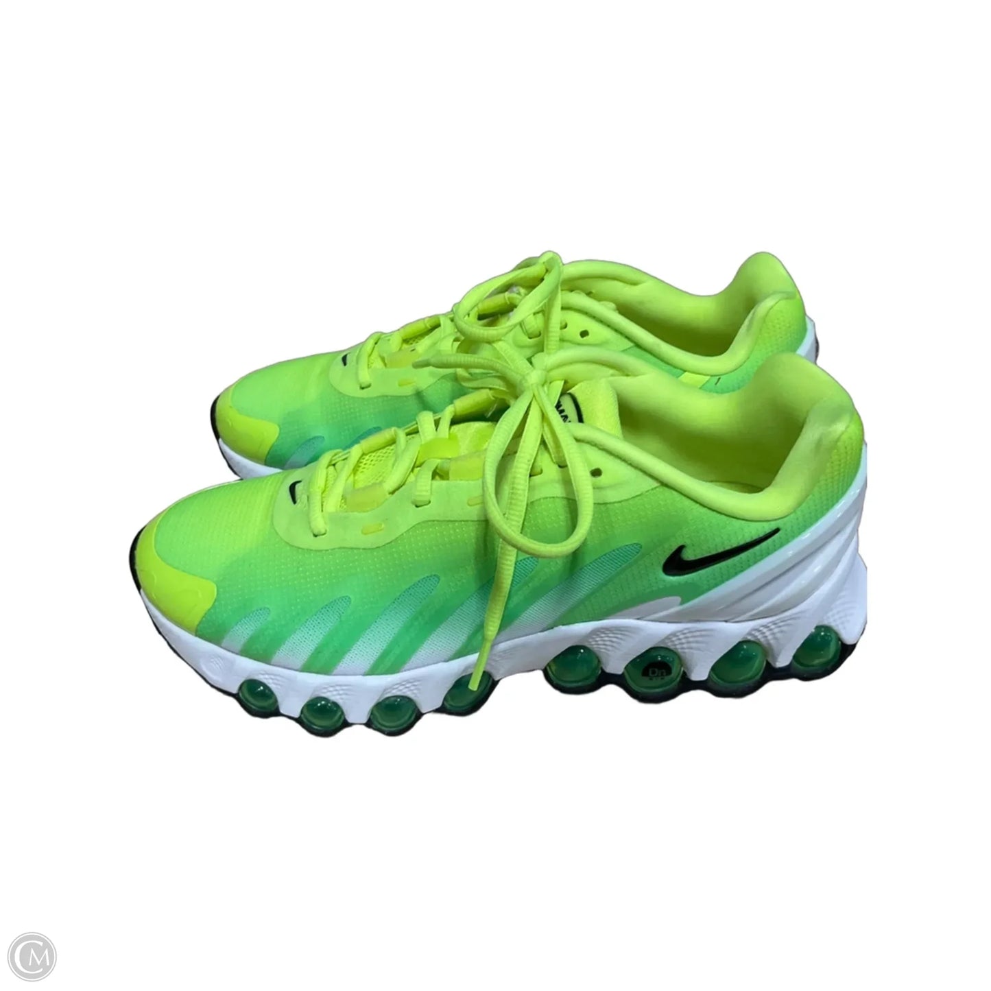 Shoes Athletic By Nike In Green & Yellow, Size: 8