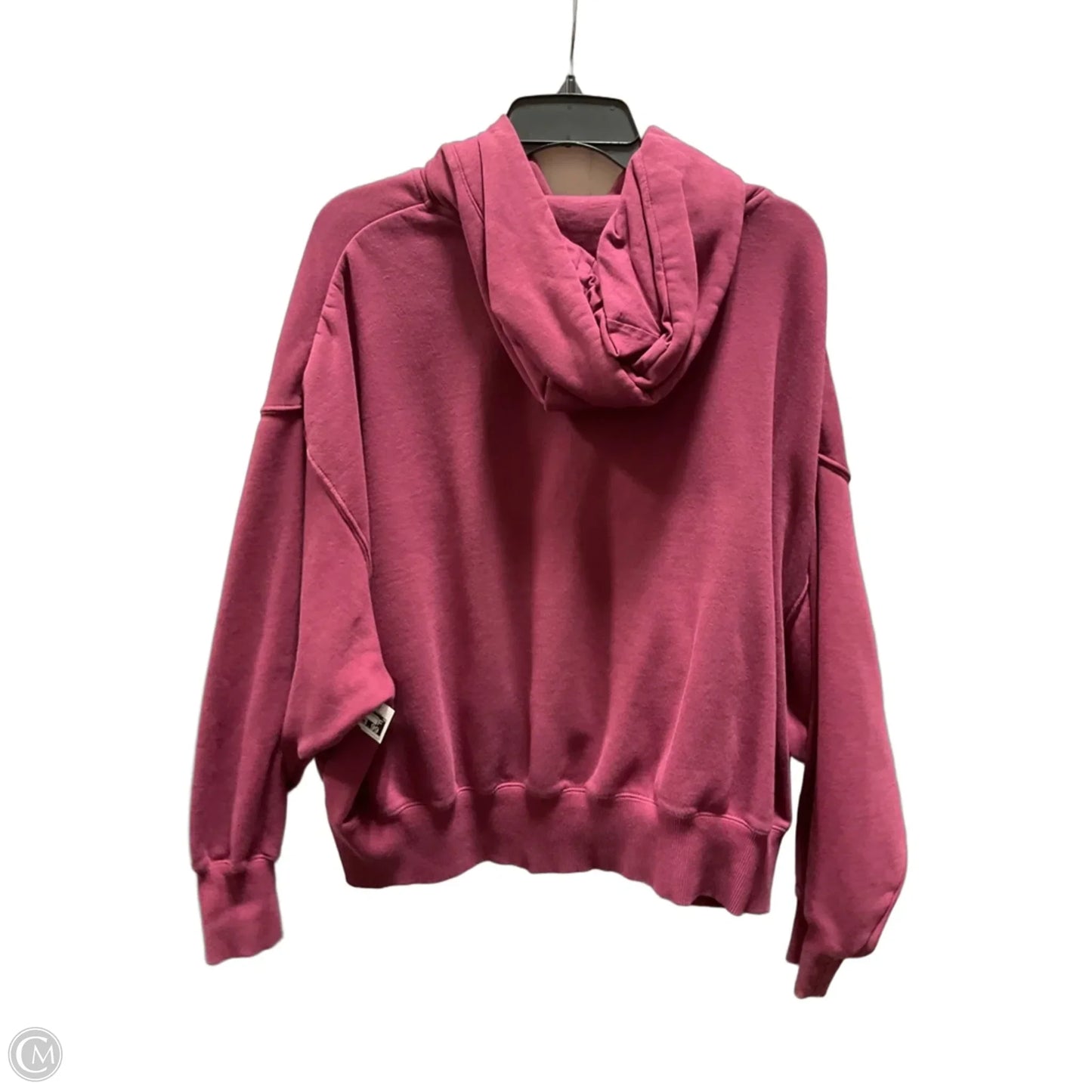 Athletic Sweatshirt Hoodie By Nike In Pink, Size: M