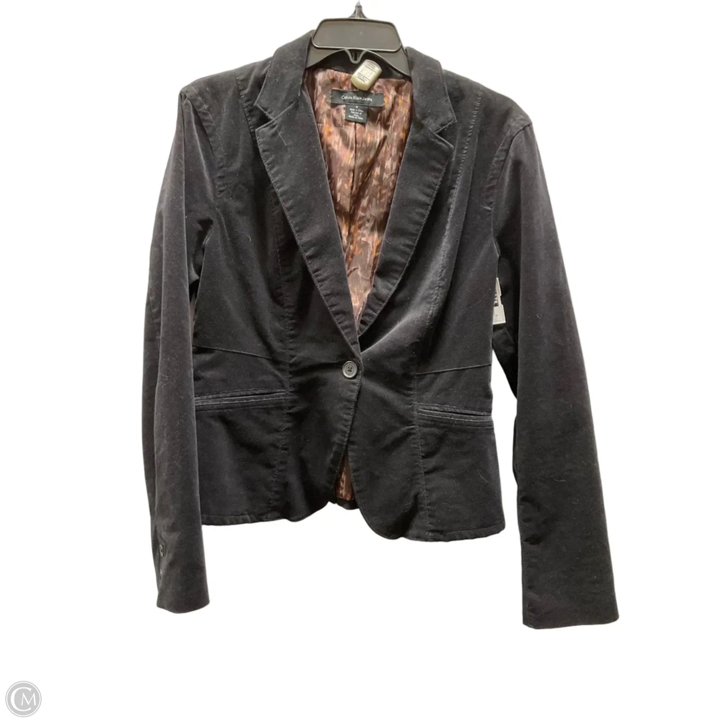 Blazer By Calvin Klein In Black, Size: M