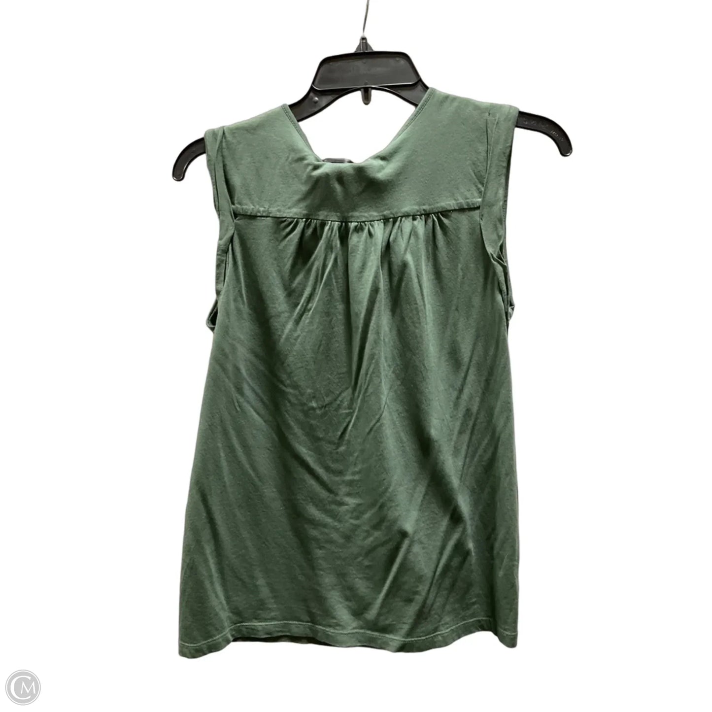Top Sleeveless By Loft In Green, Size: S