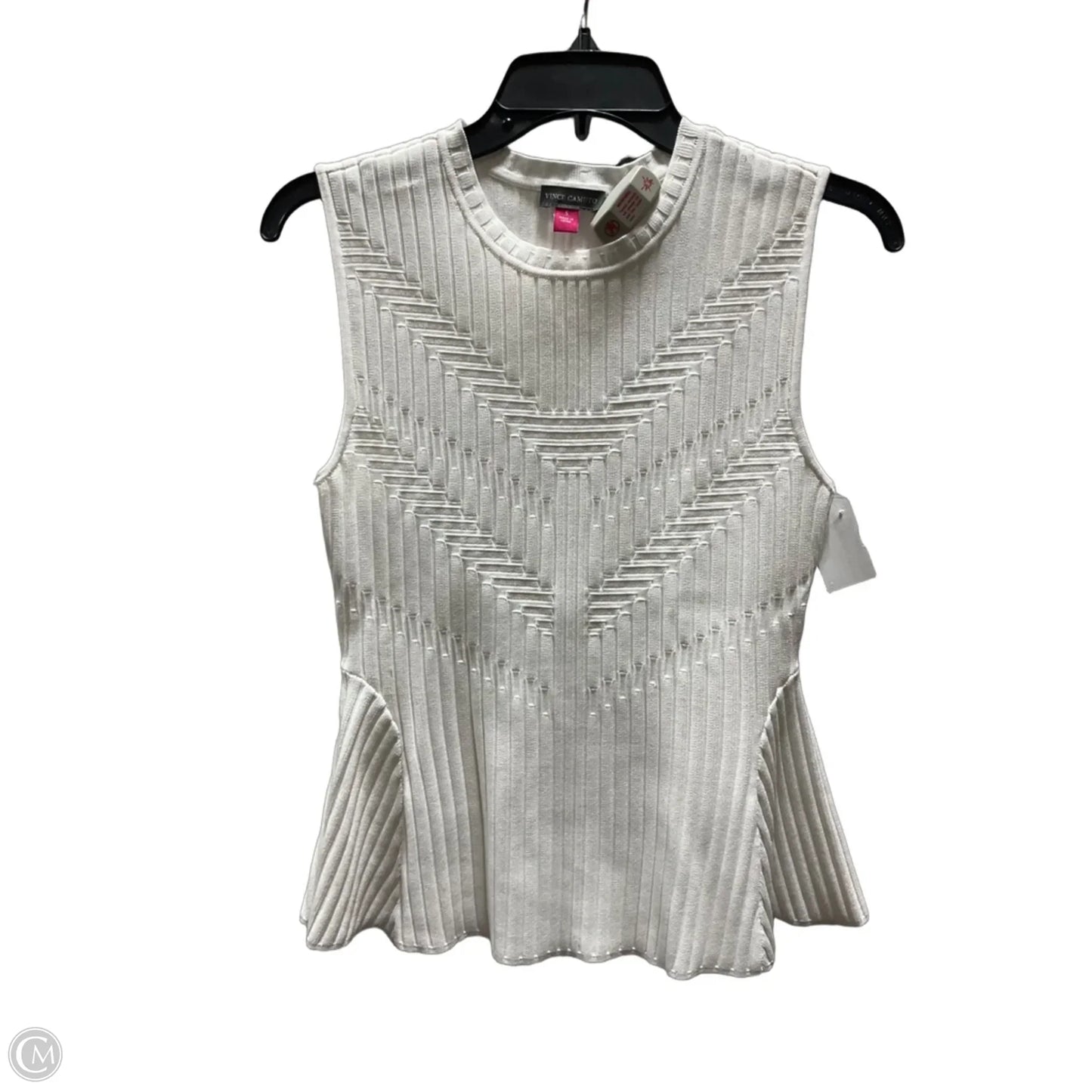 Top Sleeveless By Vince Camuto In White, Size: S