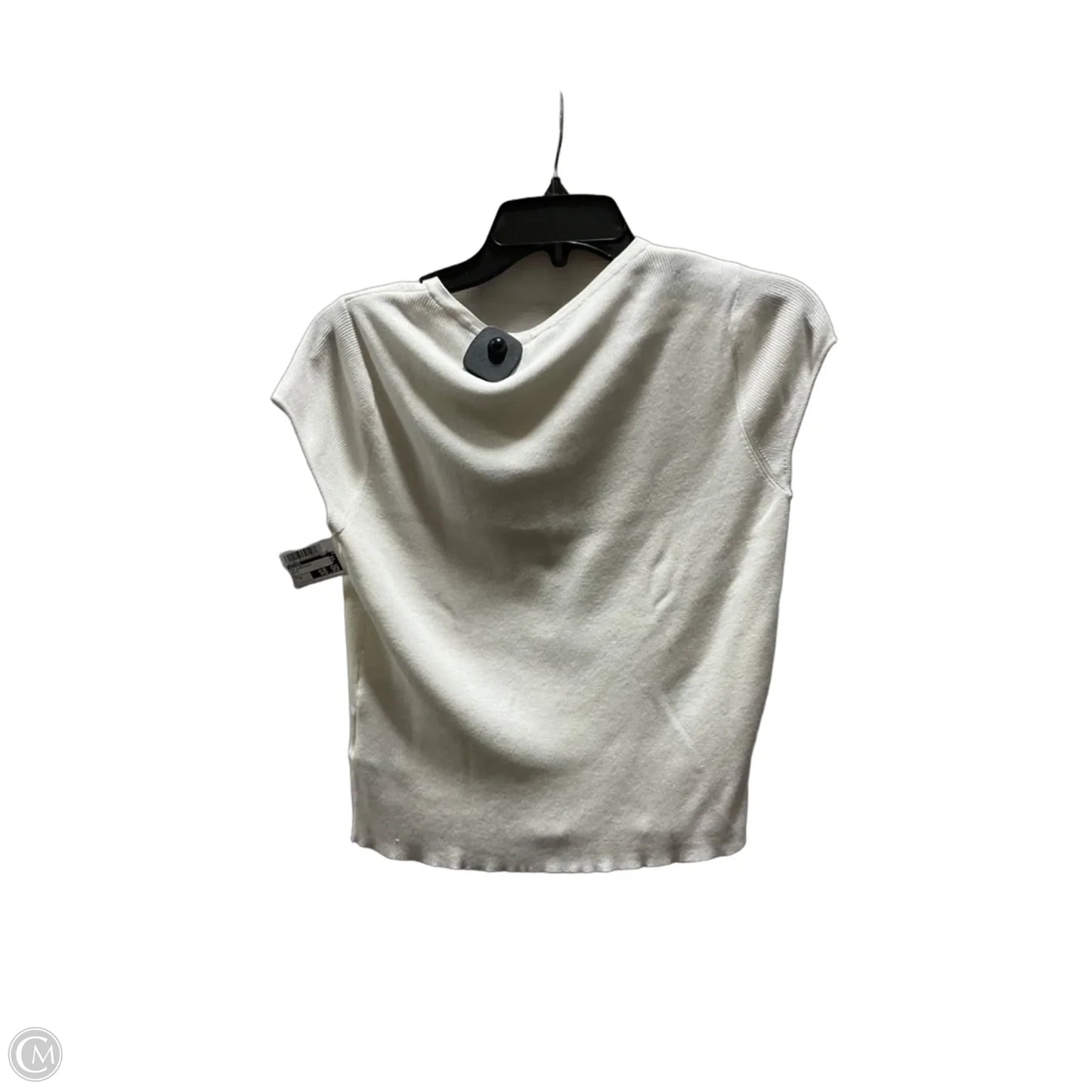 Top Sleeveless By Divided In White, Size: S