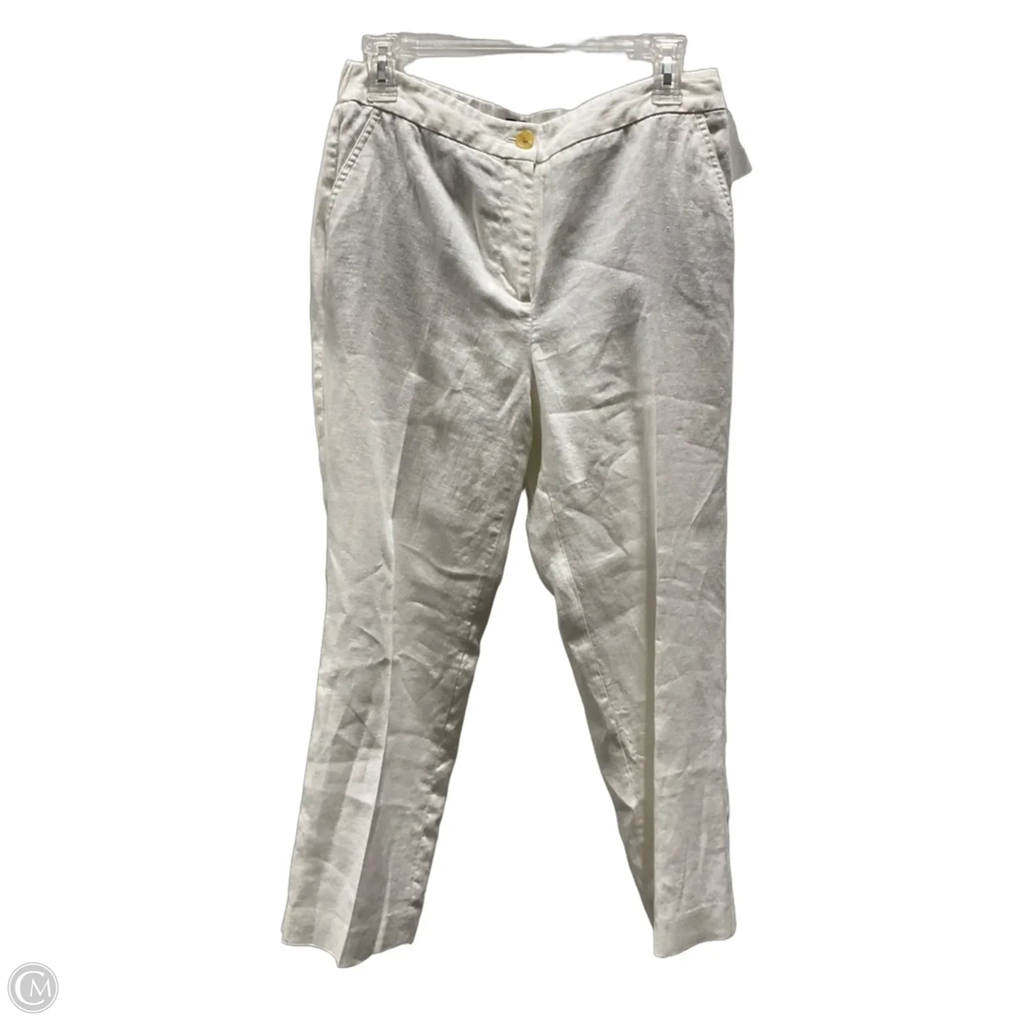 Pants Linen By Talbots In White, Size: 2