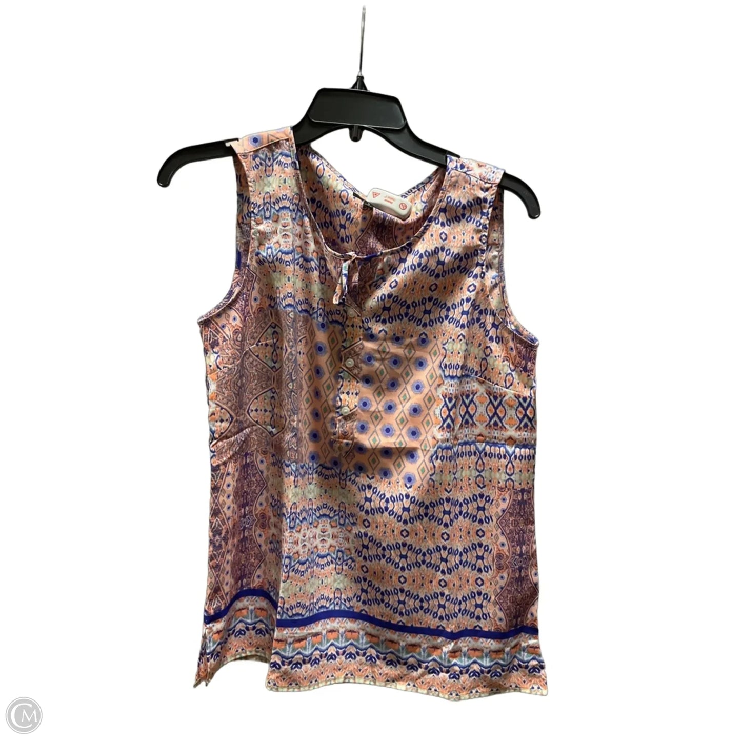 Top Sleeveless By Talbots In Blue & Pink, Size: S