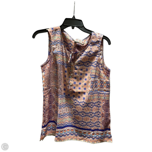 Top Sleeveless By Talbots In Blue & Pink, Size: S
