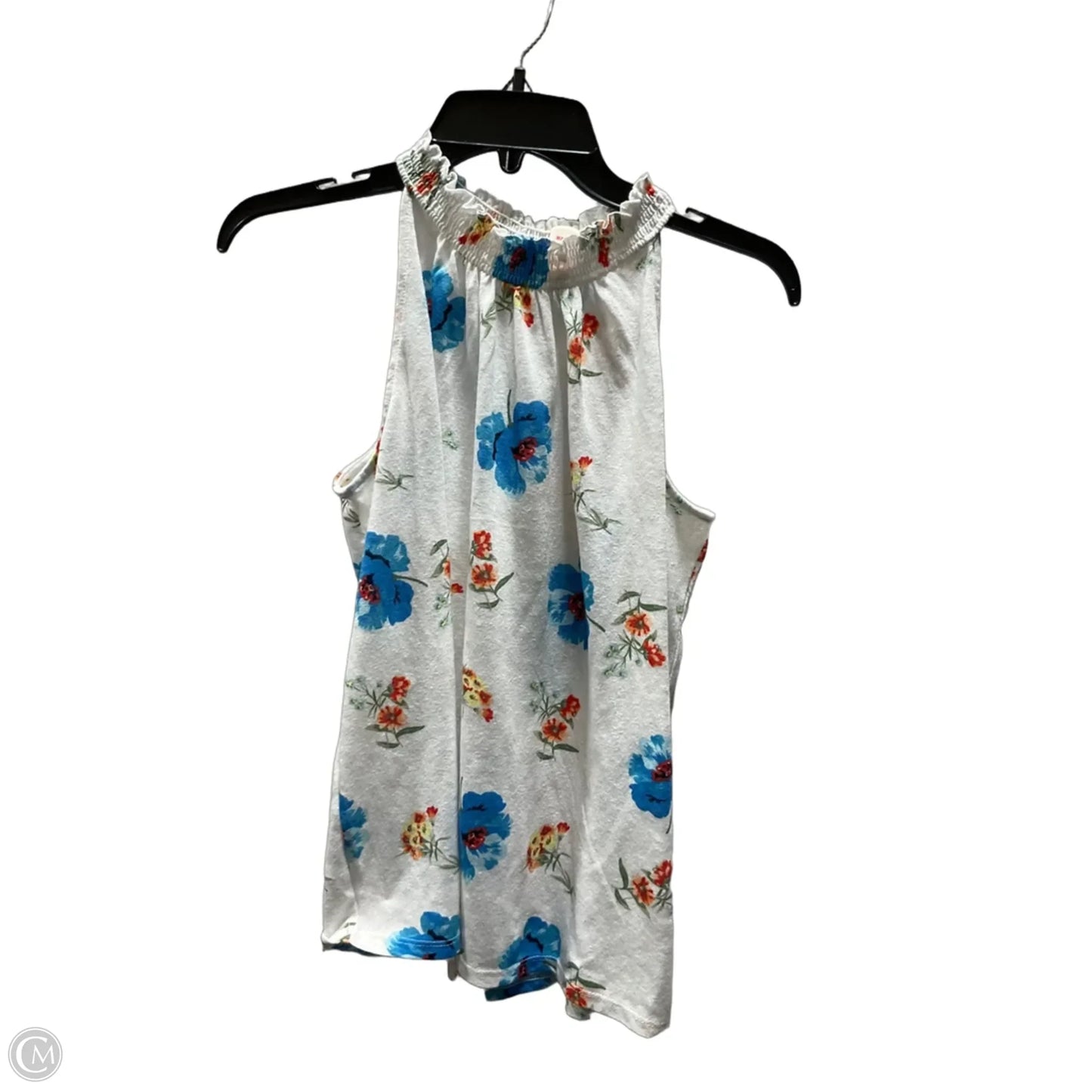 Top Sleeveless By Loft In Floral Print, Size: S