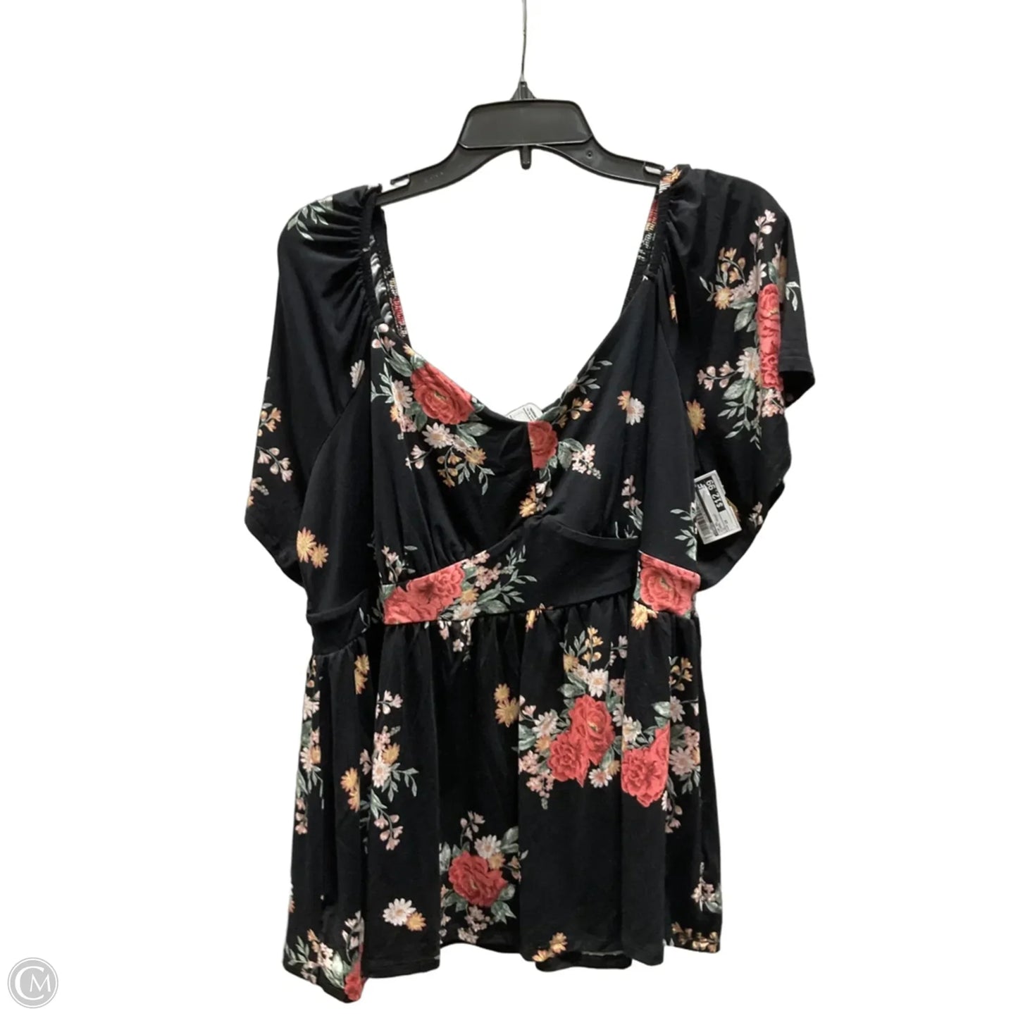 Top Short Sleeve By Torrid In Floral Print, Size: 1x