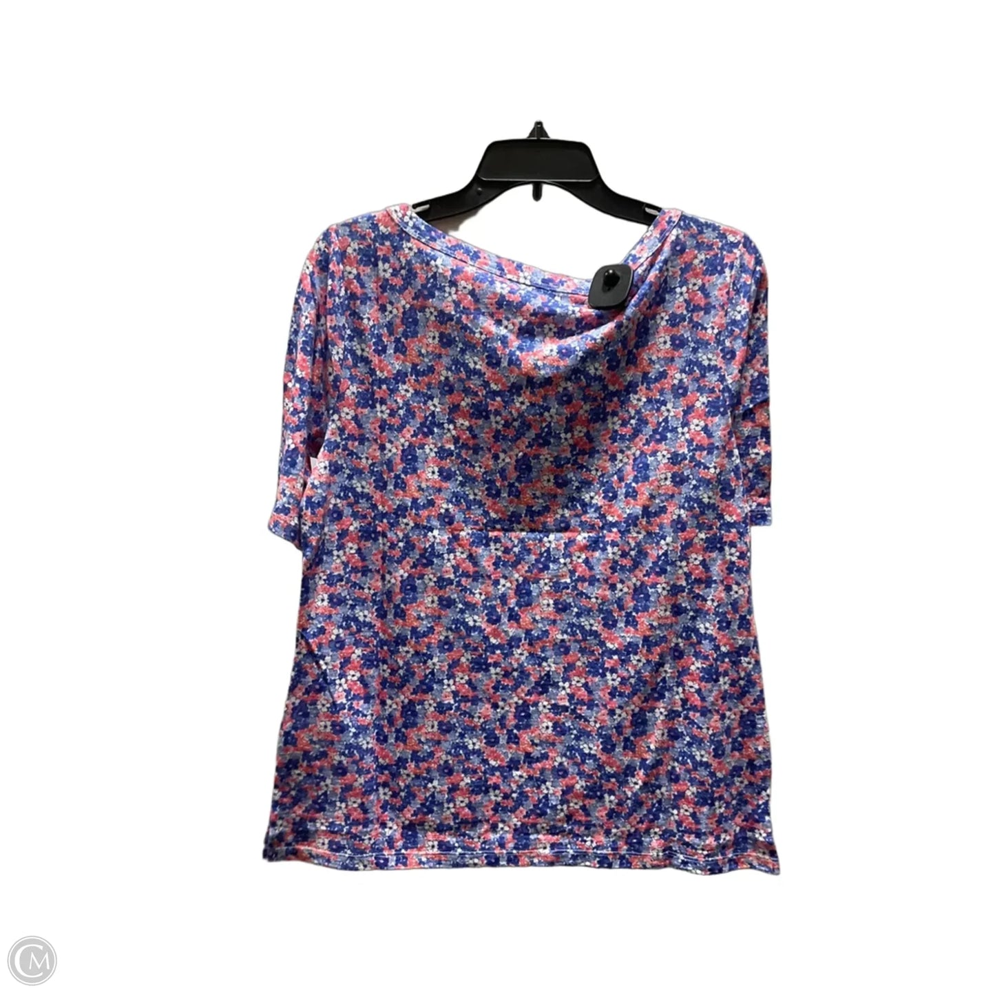 Top Short Sleeve By Talbots In Floral Print, Size: M