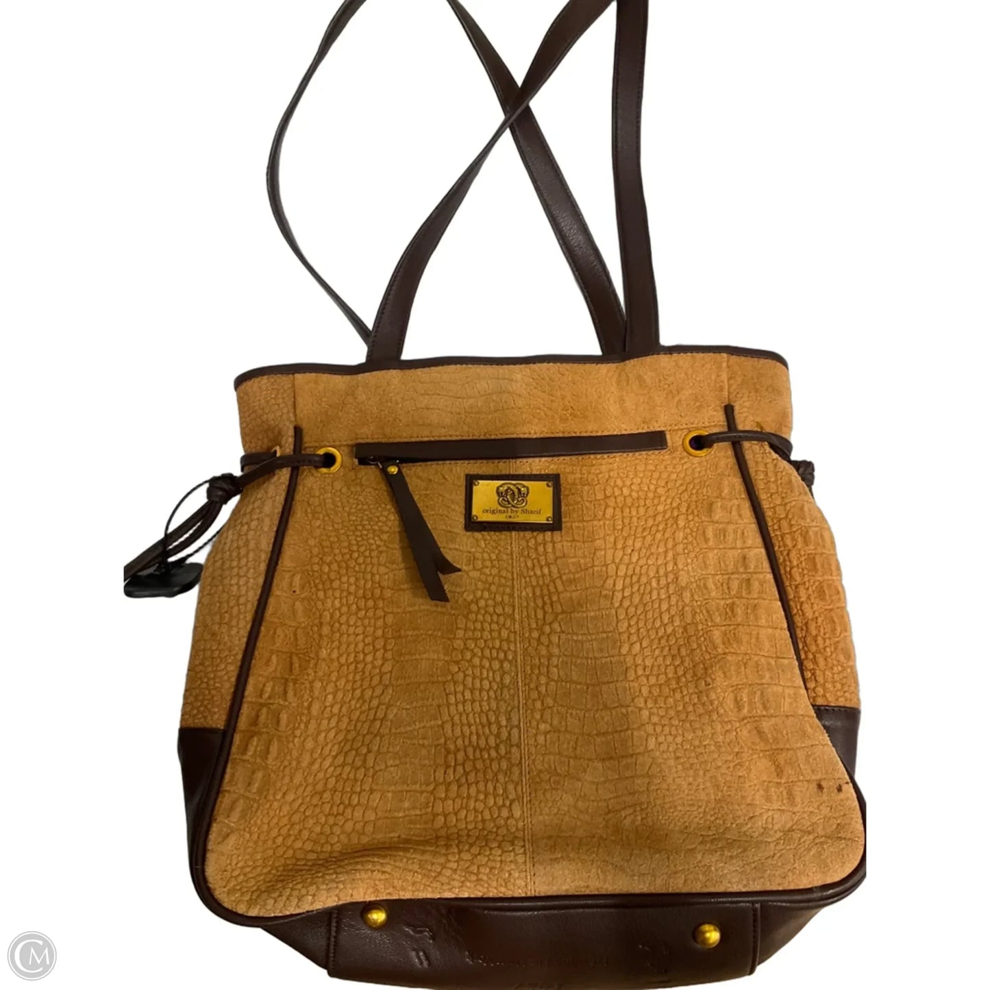 Handbag Leather By Sharif, Size: Large