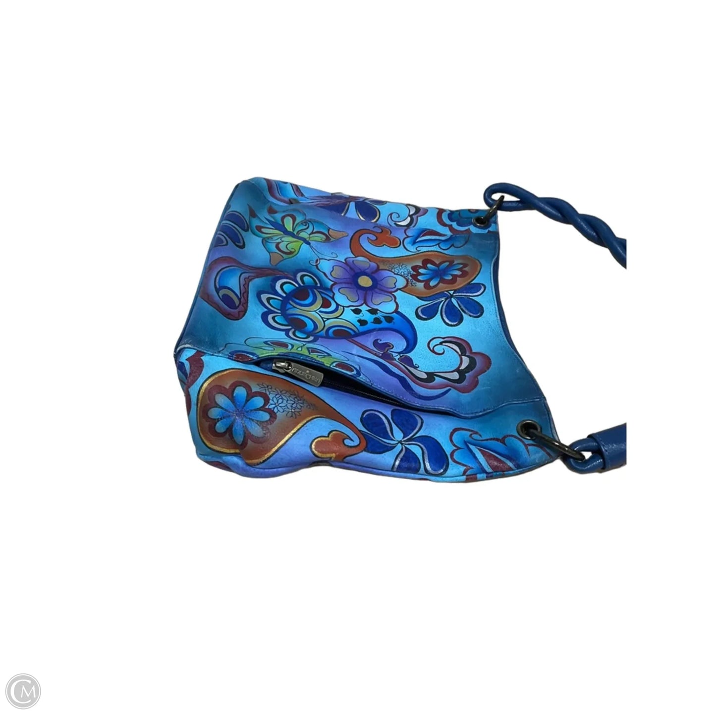 Handbag Leather By Anuschka, Size: Medium