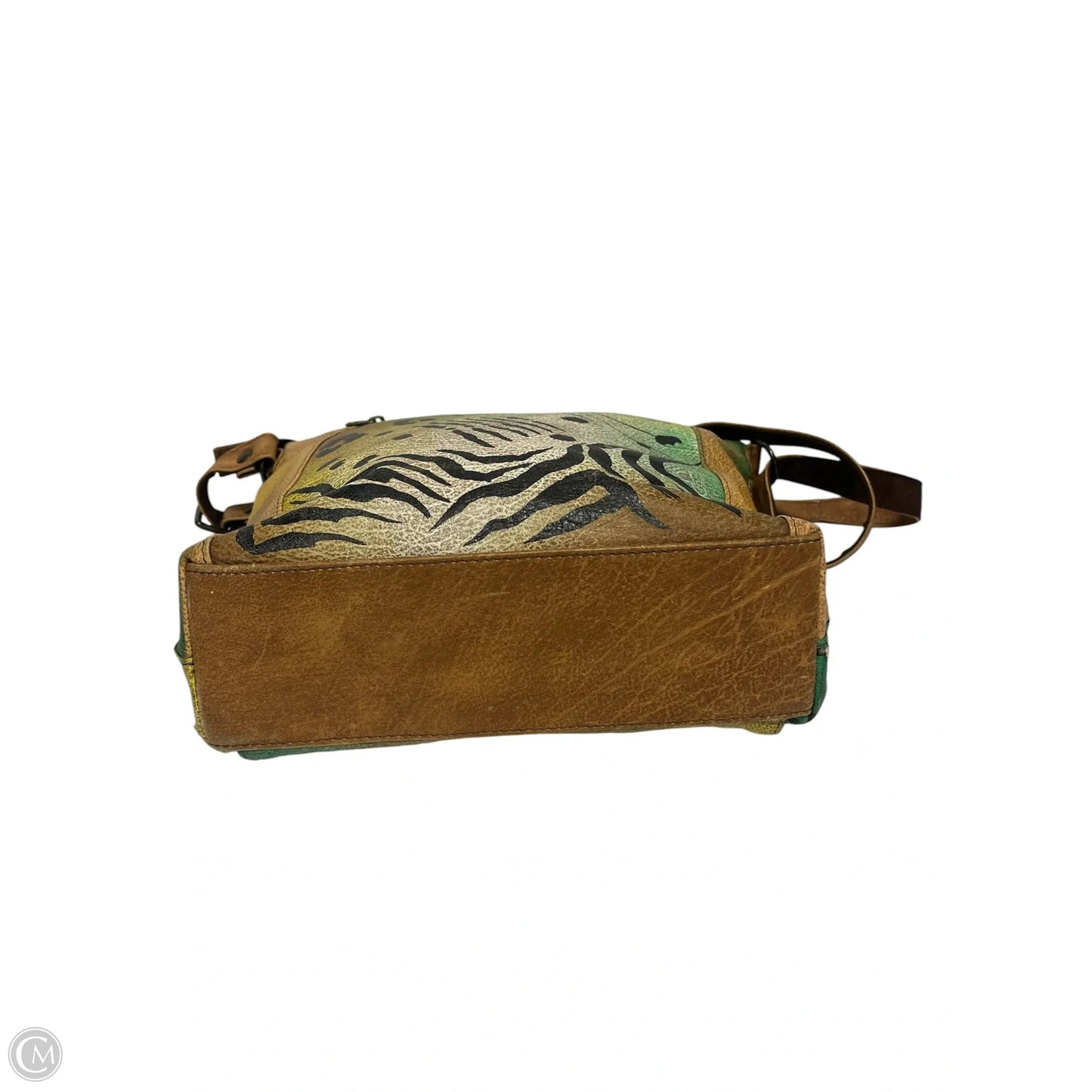 Handbag Leather By Anuschka, Size: Large