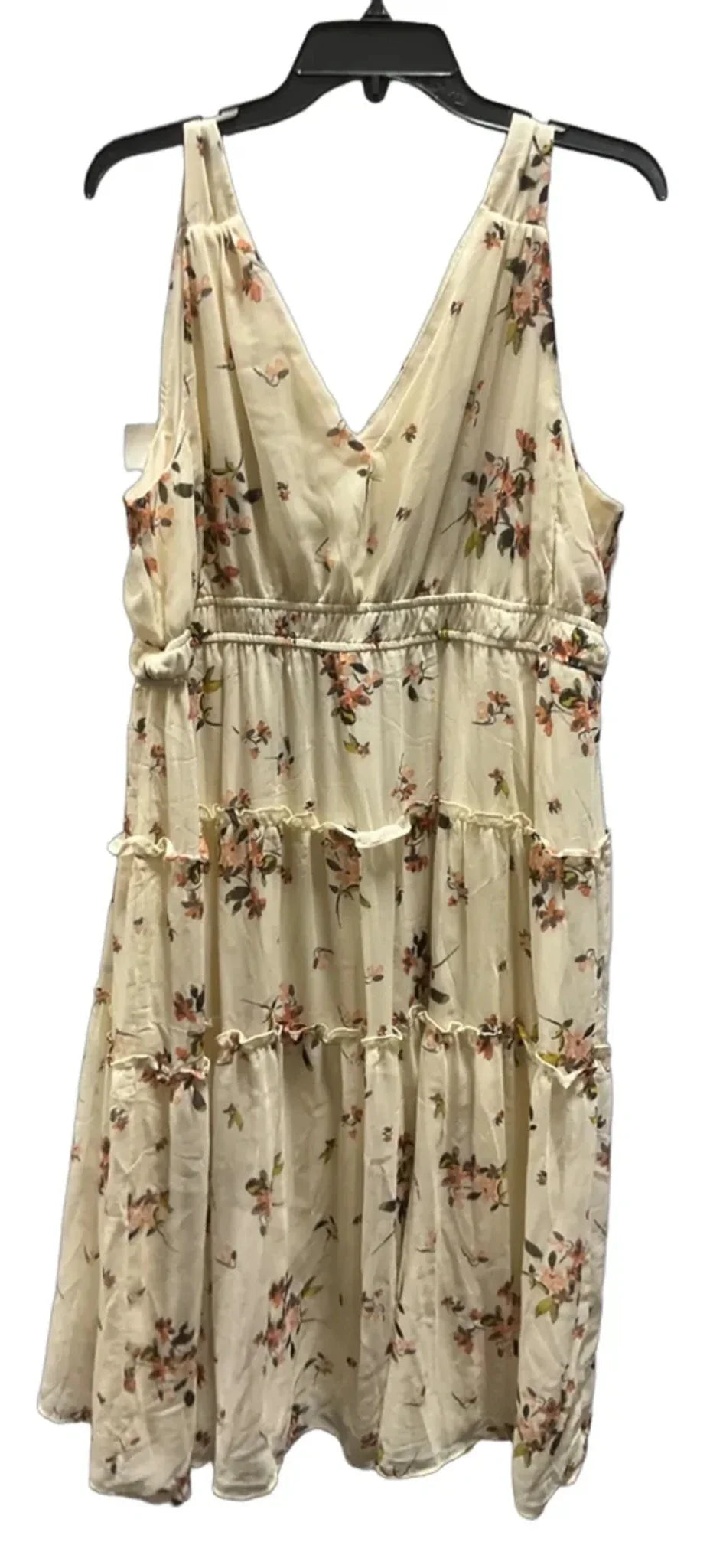 Dress Casual Midi By Maurices In Floral Print, Size: Xxl