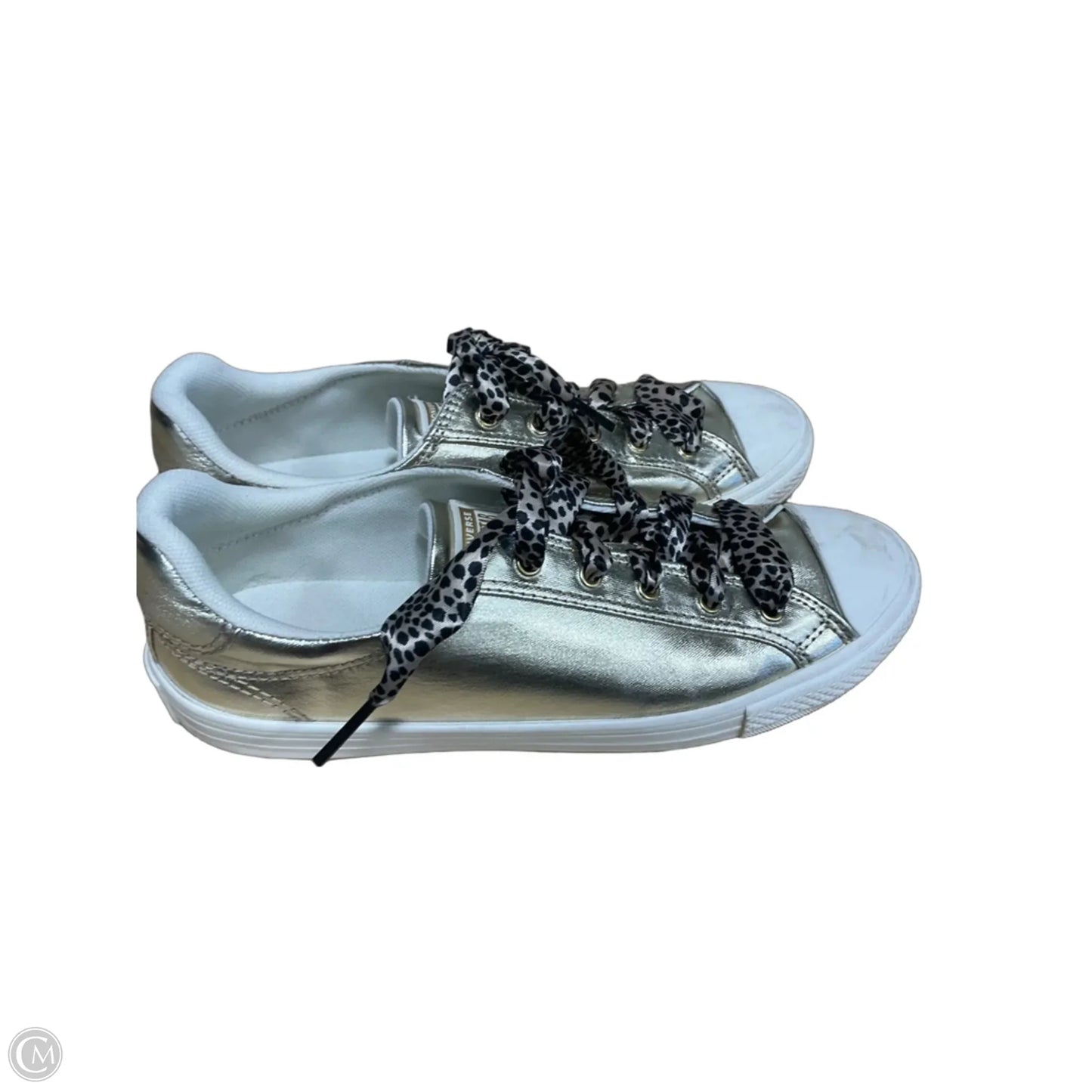 Shoes Athletic By Converse In Gold & White, Size: 7