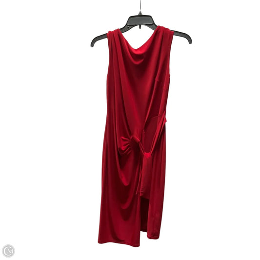 Dress Casual Midi By Lauren By Ralph Lauren In Red, Size: 2