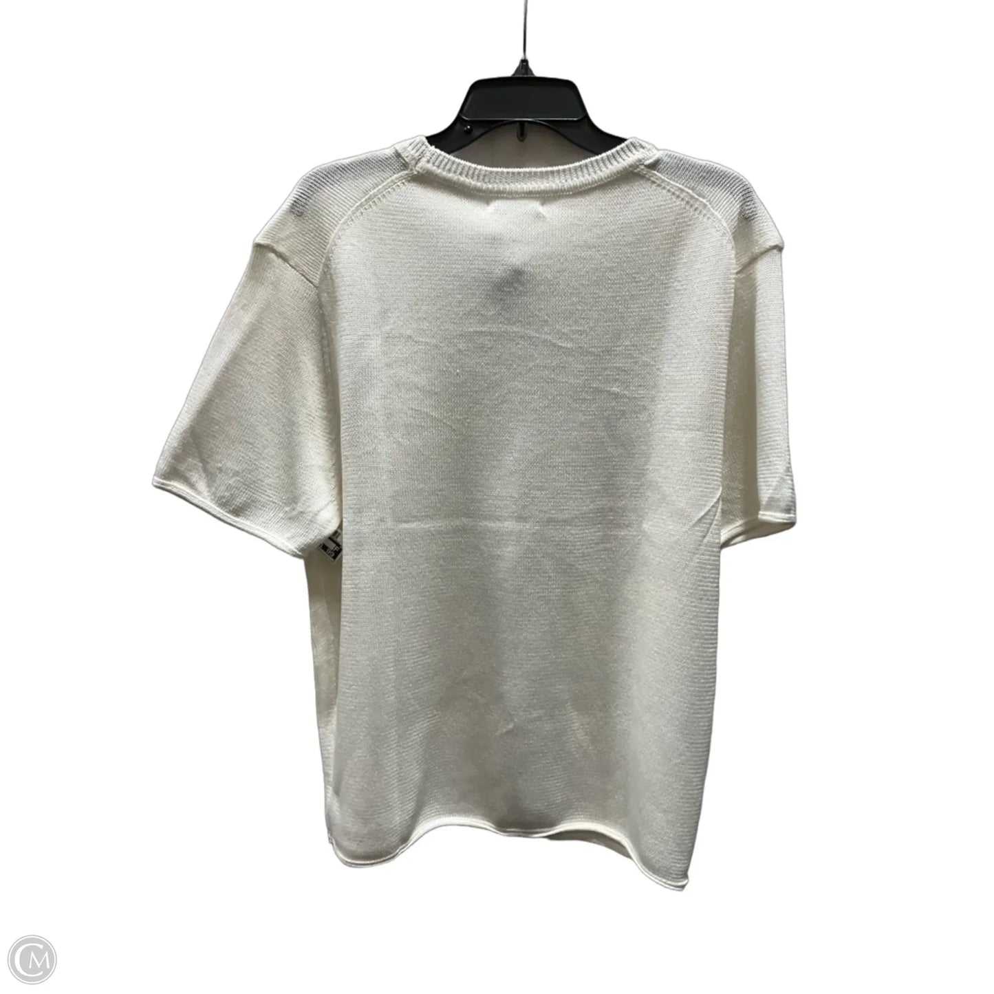 Top Short Sleeve By Zara In White, Size: M