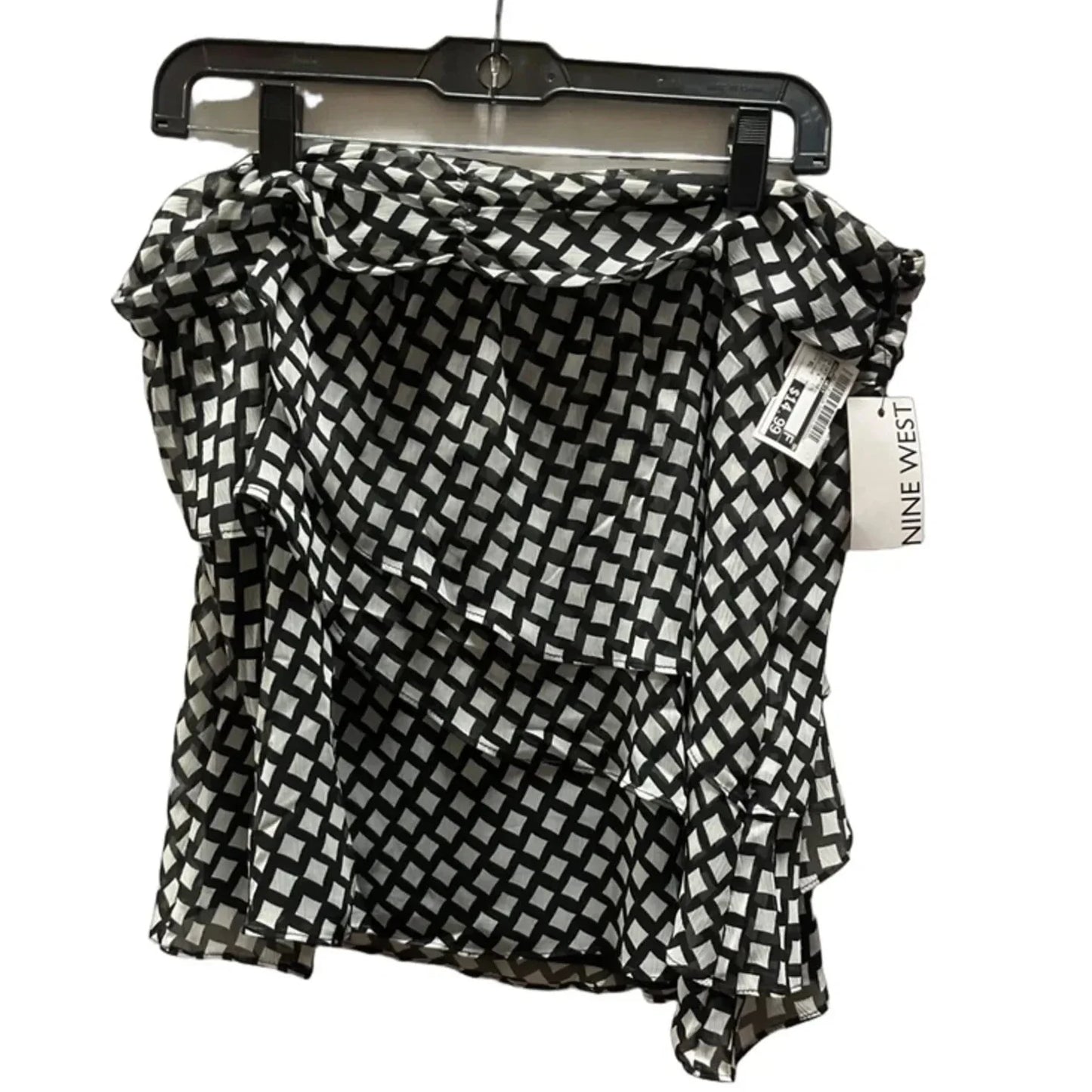 Skirt Midi By Nine West In Black & White, Size: Xl