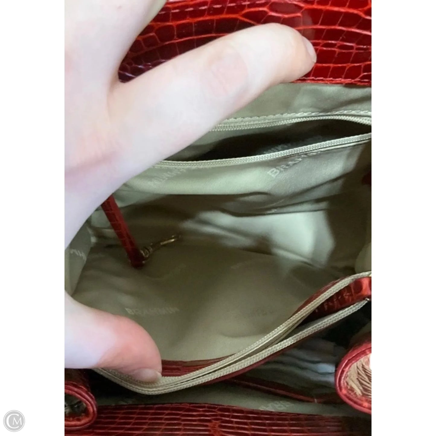 Handbag Designer By Brahmin, Size: Medium