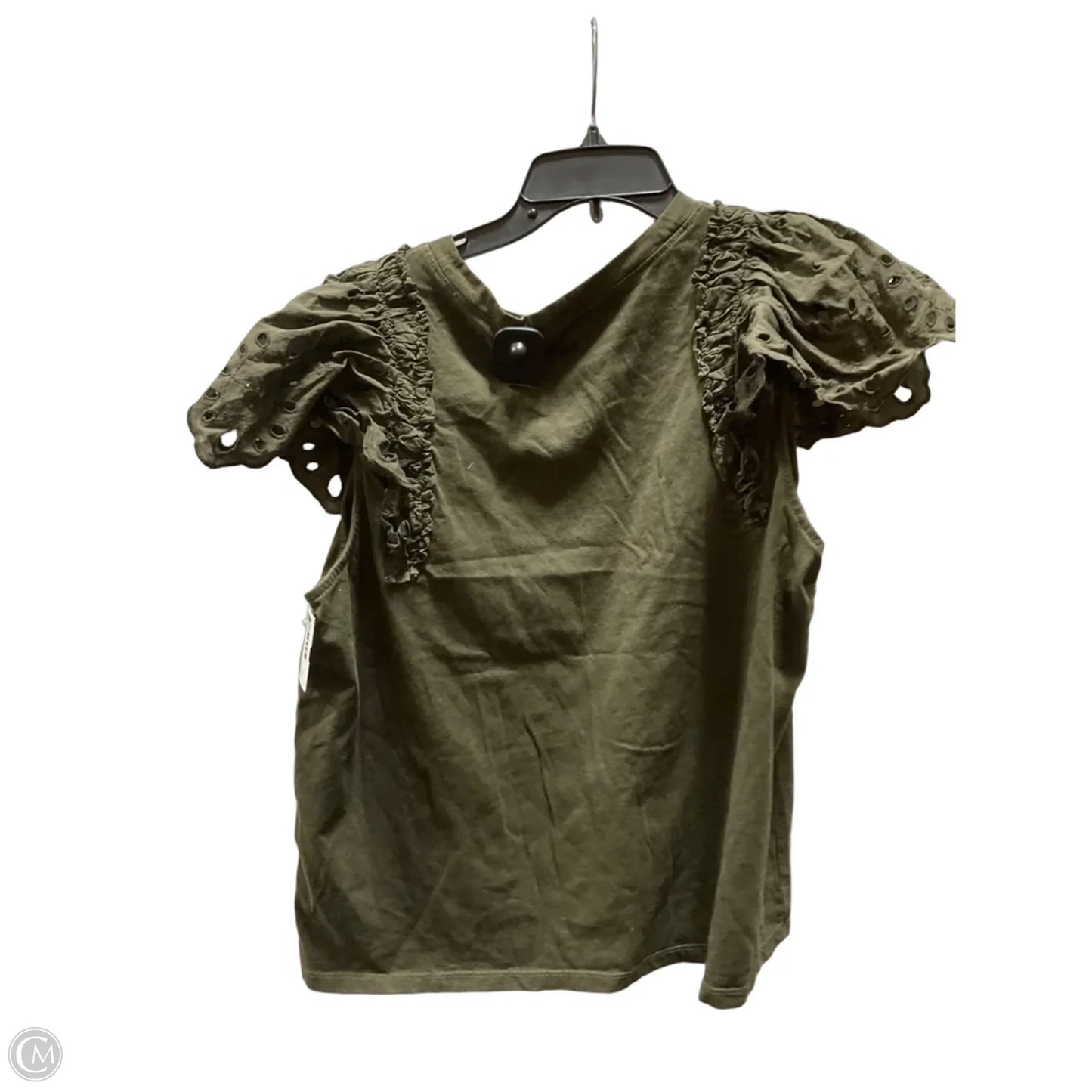 Top Short Sleeve By Express In Green, Size: Xl