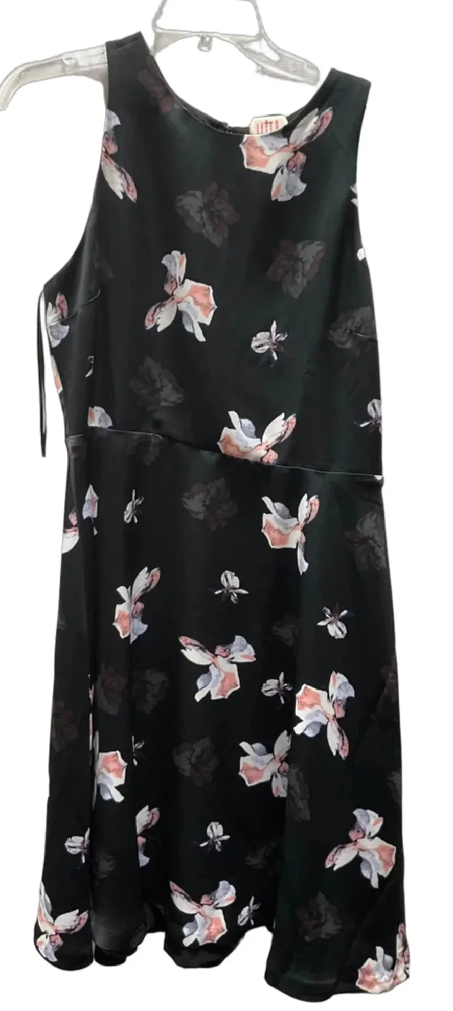 Dress Casual Midi By Banana Republic In Black & Pink, Size: 10