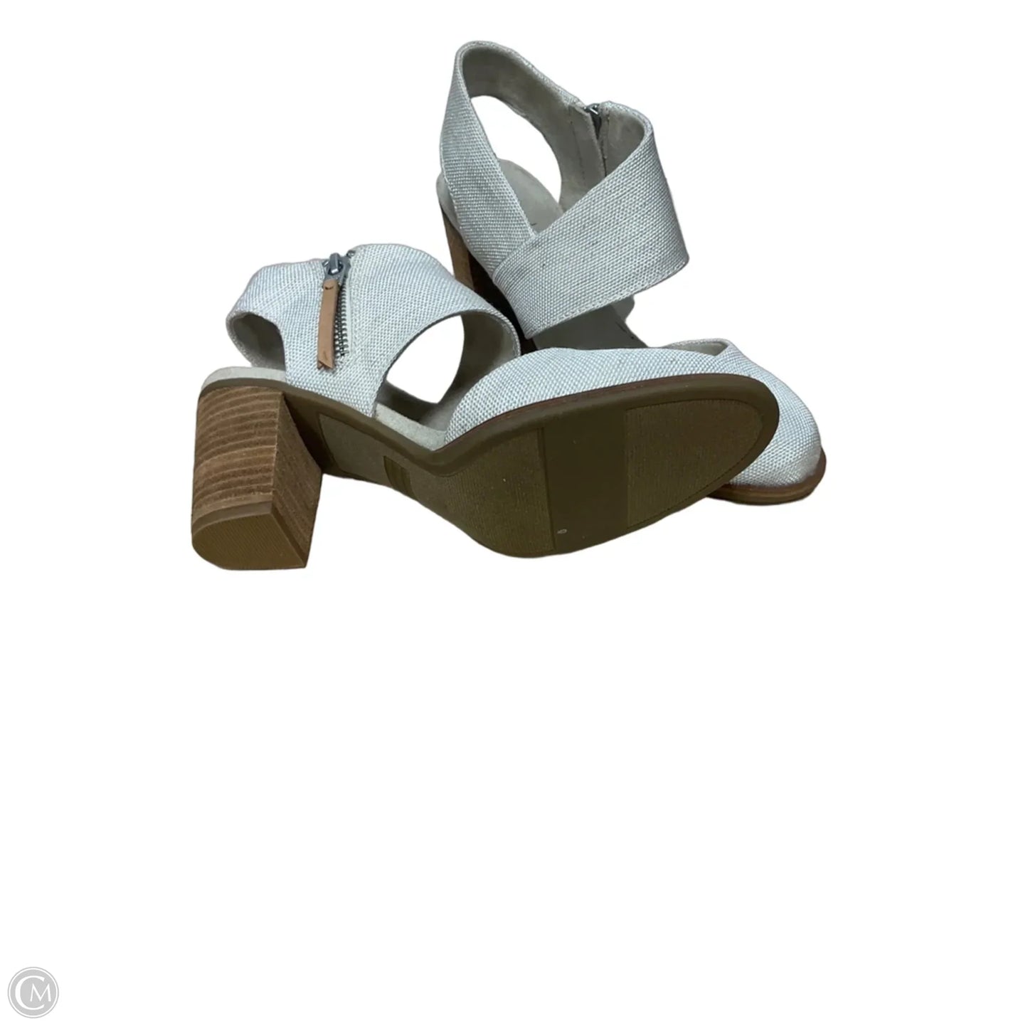 Shoes Heels Block By Toms In Cream, Size: 7.5
