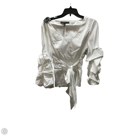 Top 3/4 Sleeve By White House Black Market In White, Size: 10