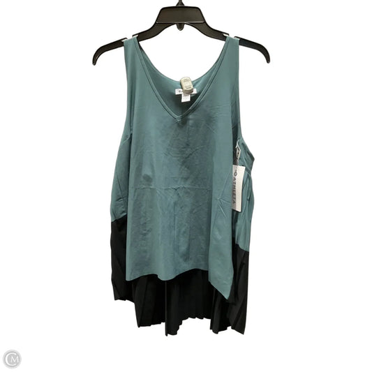 Athletic Tank Top By Athleta In Black & Green, Size: L