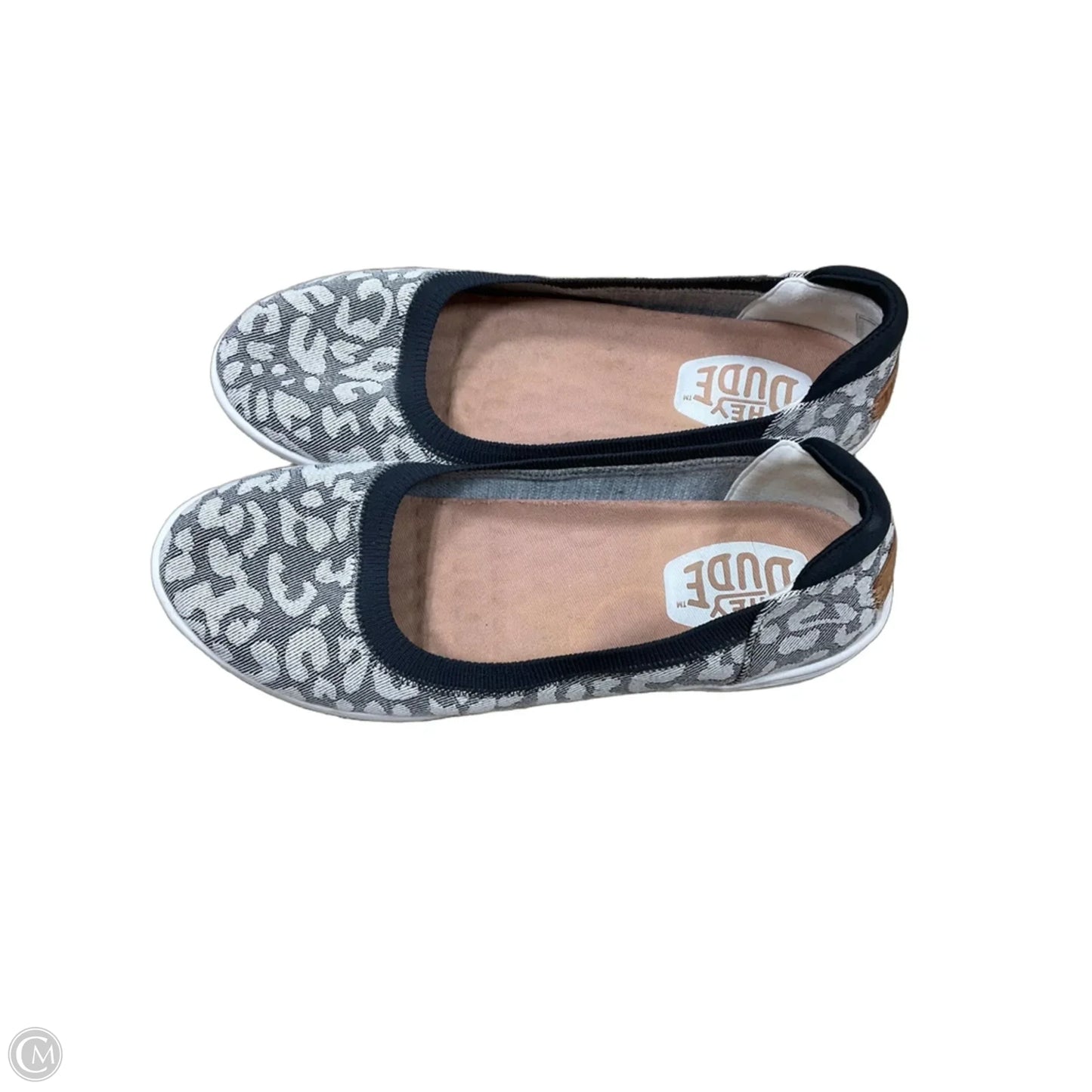 Shoes Flats By Hey Dude In Blue & White, Size: 9