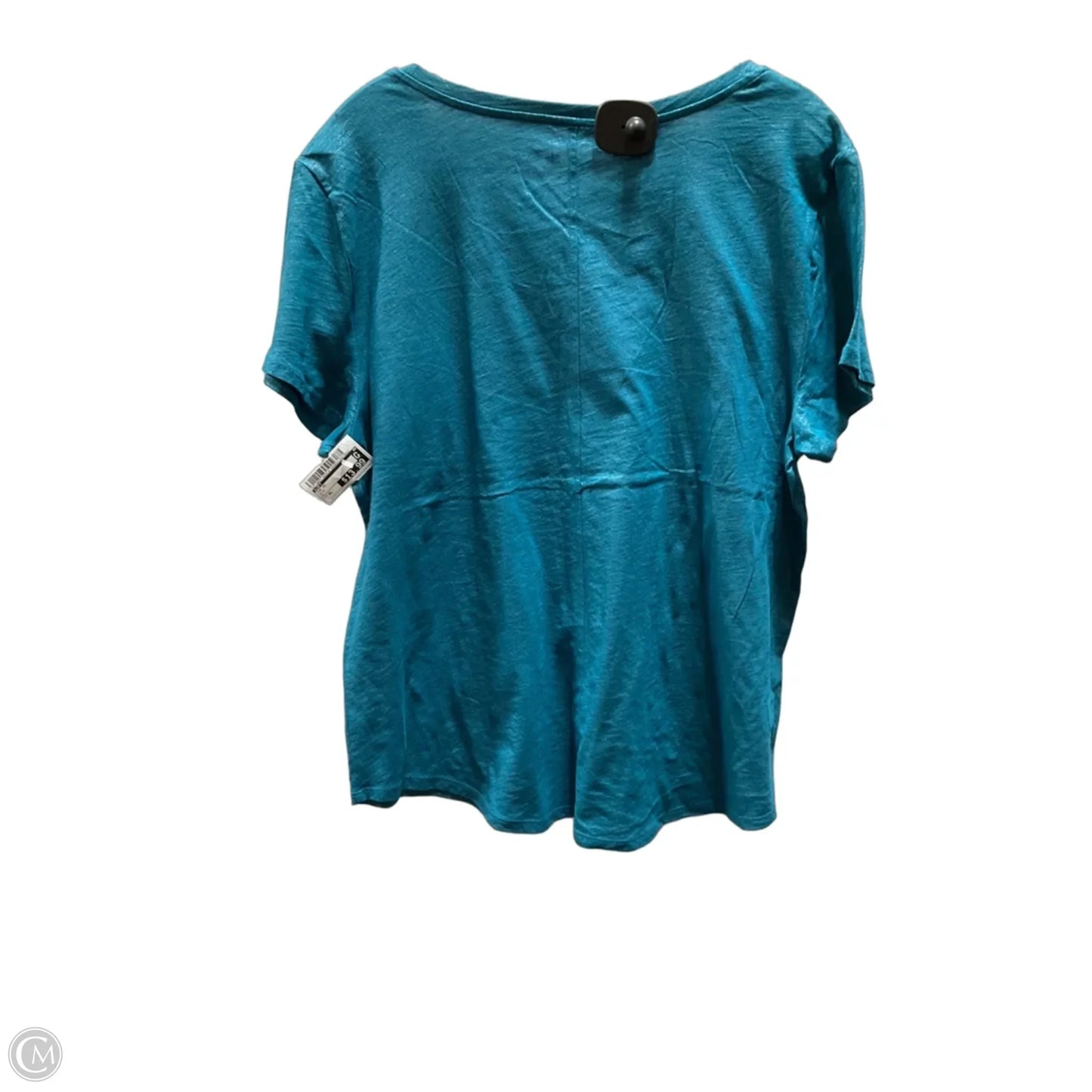 Top Short Sleeve By Loft In Blue, Size: Xl