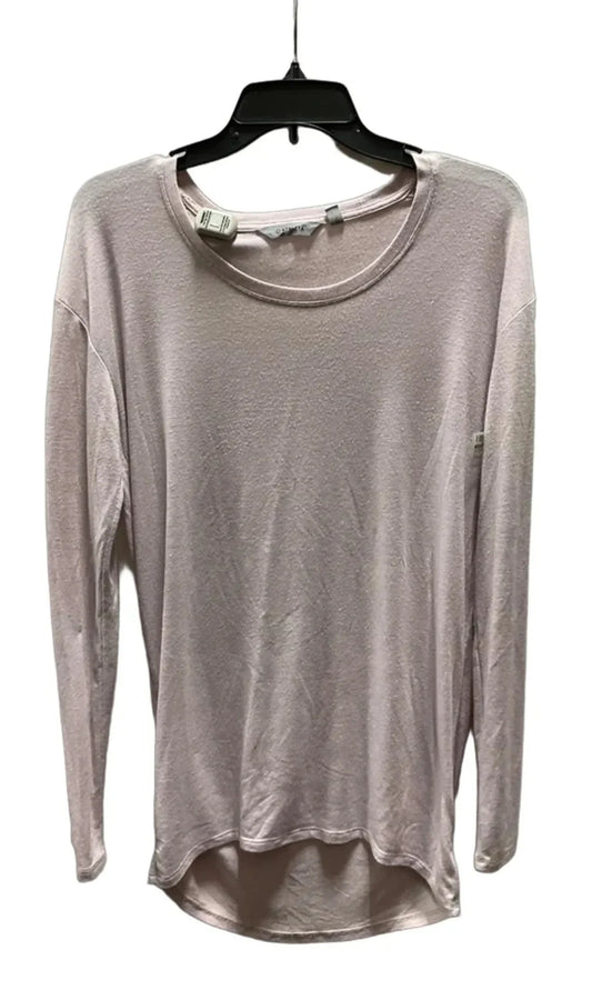 Athletic Top Long Sleeve Collar By Athleta In Pink, Size: S