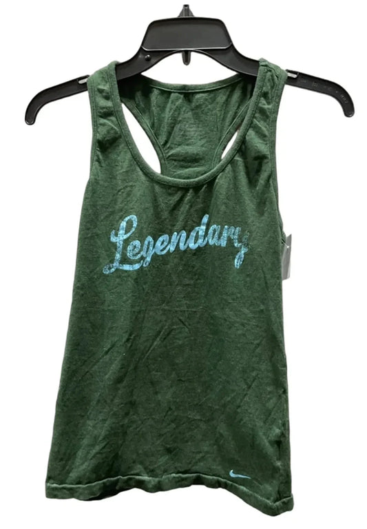 Athletic Tank Top By Nike In Green, Size: S