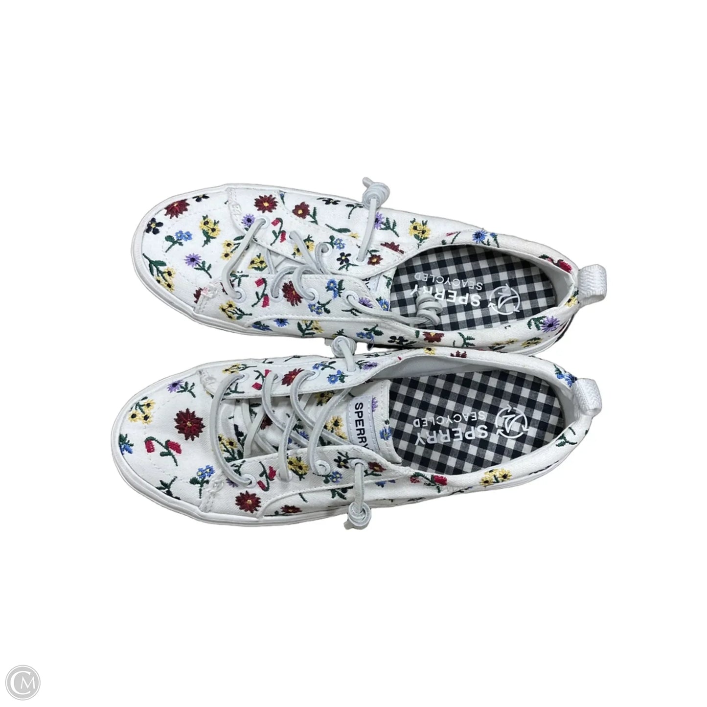 Shoes Flats By Sperry In Blue & Cream, Size: 8