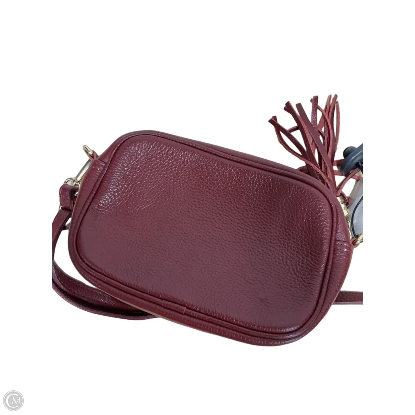 Handbag Leather By Cmf, Size: Small