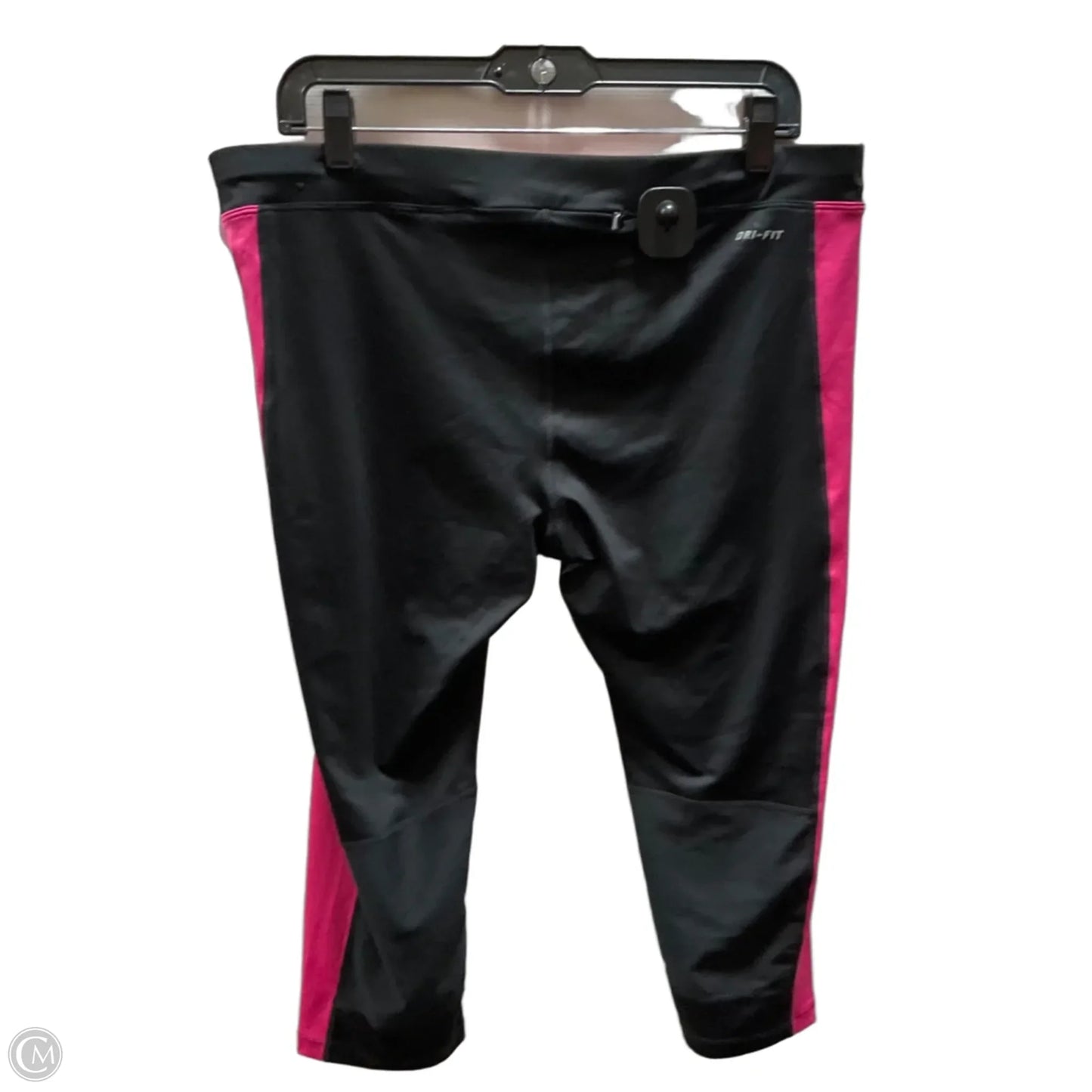 Athletic Leggings By Nike In Black & Pink, Size: Xl