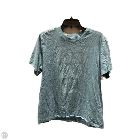 Athletic Top Short Sleeve By Nike In Blue, Size: L