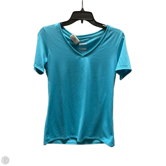 Athletic Top Short Sleeve By Nike In Blue, Size: M