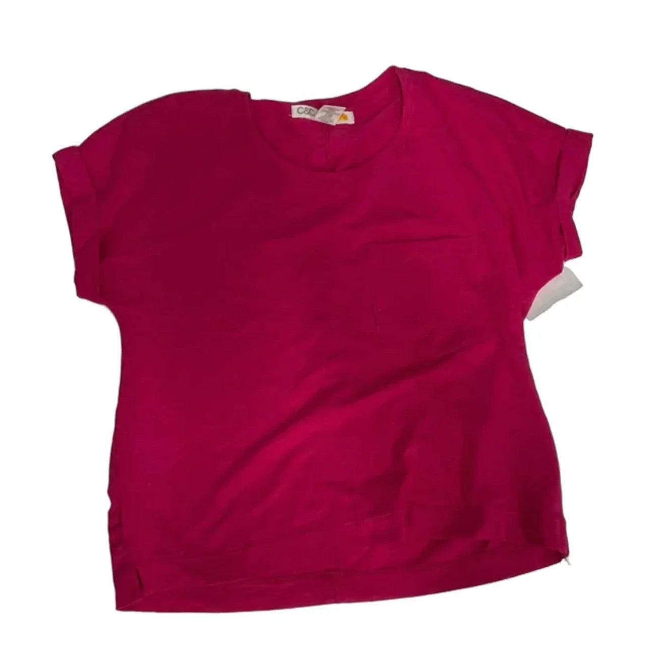 Top Short Sleeve By C And C In Pink, Size: S