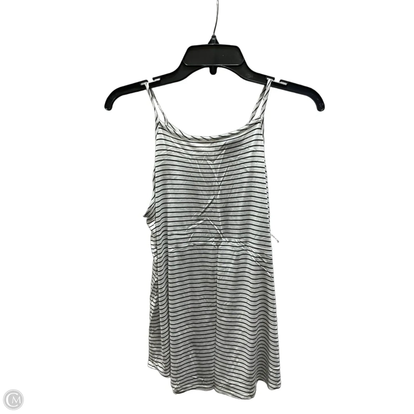 Top Sleeveless By Loft In Black & White, Size: M