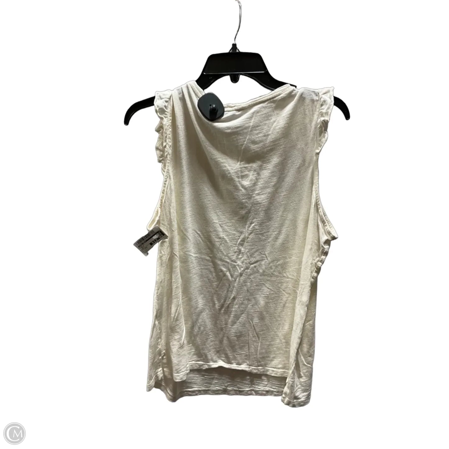Top Short Sleeve By Nine West In Cream, Size: Xxl