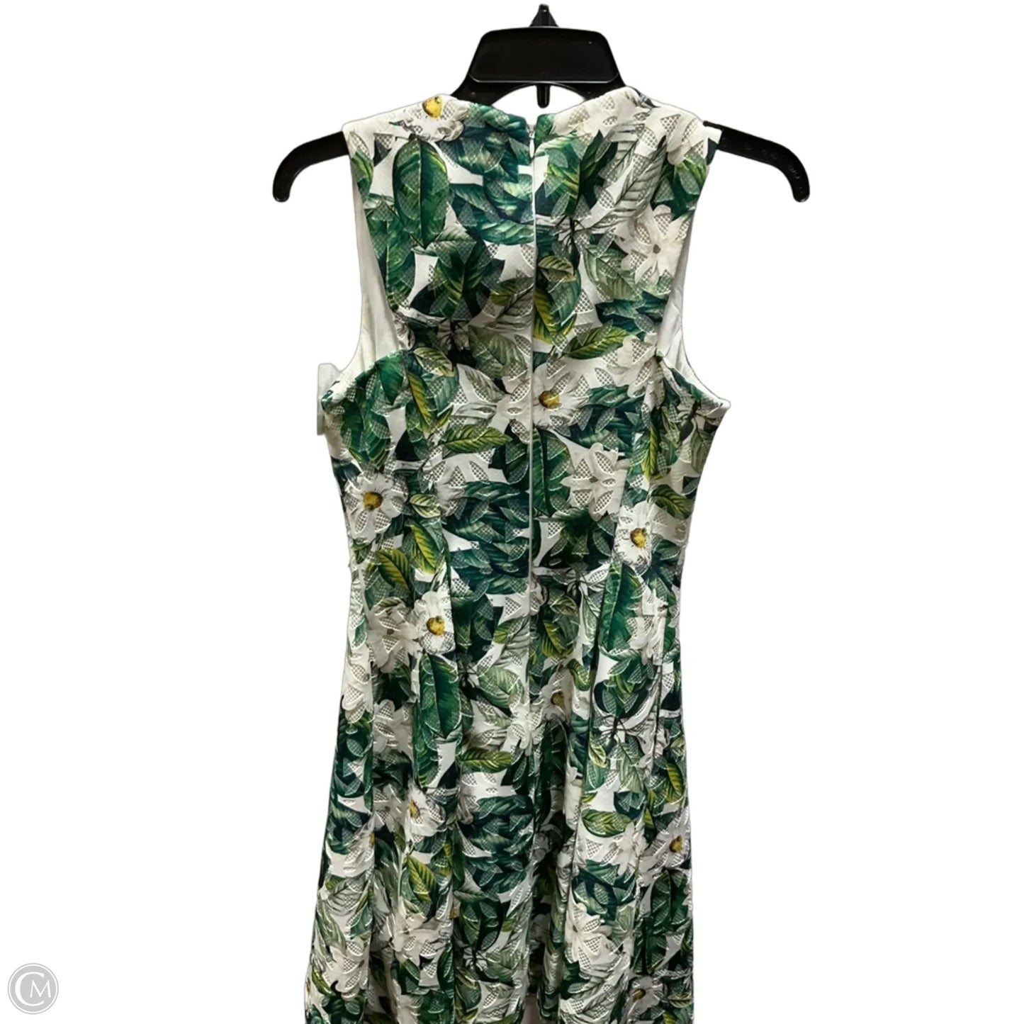 Dress Casual Midi By Antonio Melani In Green & White, Size: 2