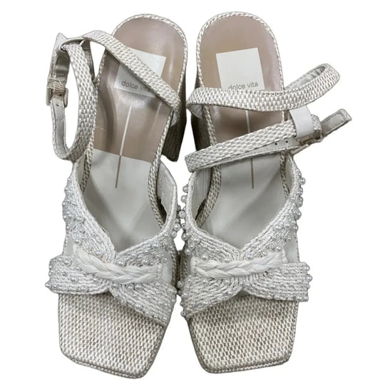 Shoes Heels Block By Dolce Vita In Cream, Size: 8.5