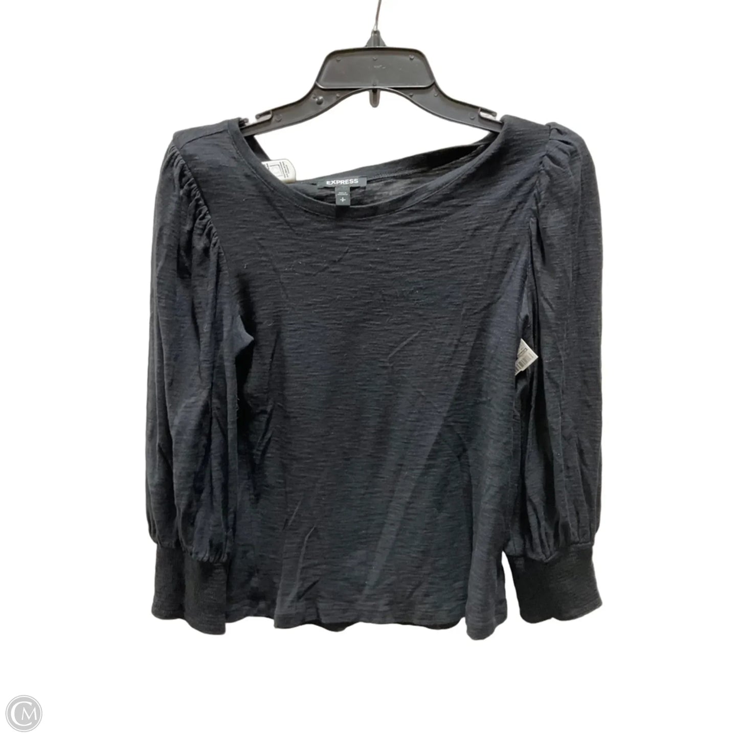 Top Long Sleeve By Express In Black, Size: S