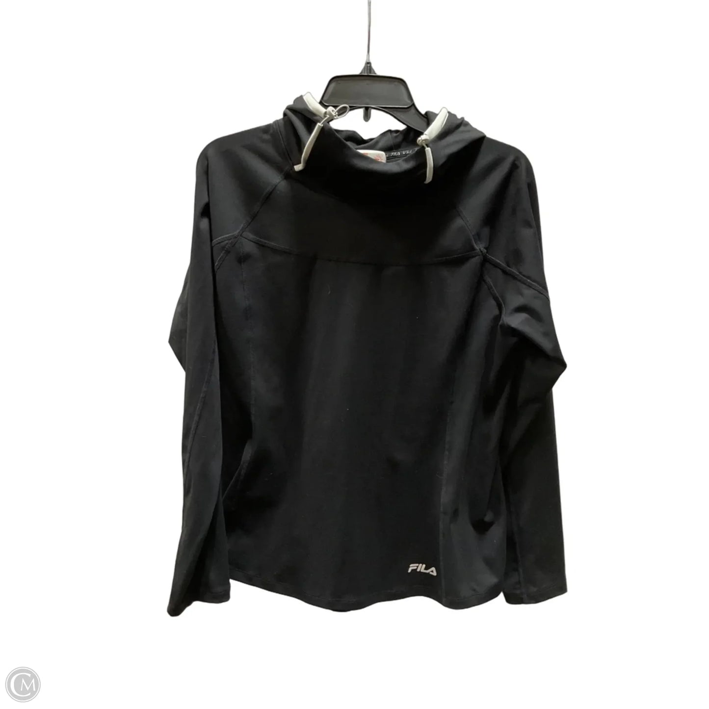 Athletic Jacket By Fila In Black, Size: M