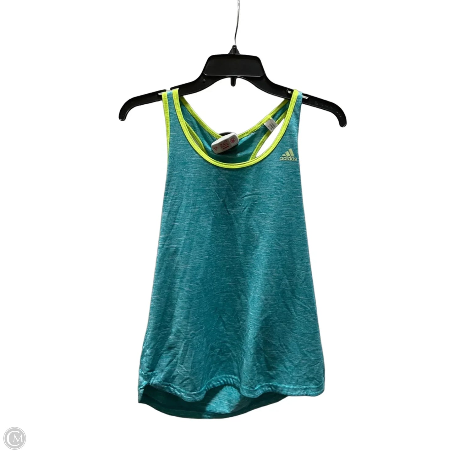 Athletic Tank Top By Adidas In Green, Size: M