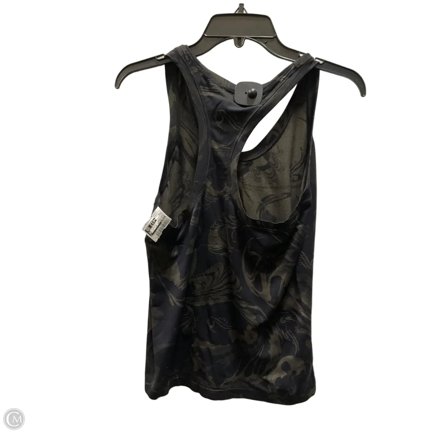 Athletic Tank Top By Athleta In Black & Green, Size: L