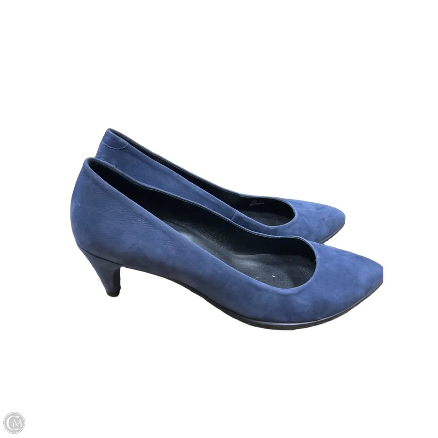 Shoes Heels Kitten By Ecco In Blue, Size: 7.5