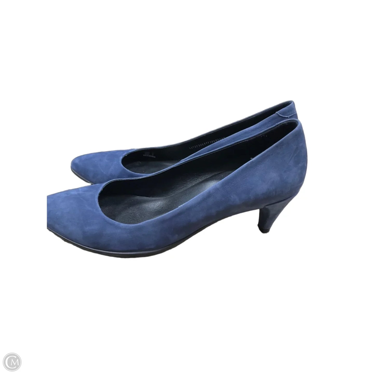 Shoes Heels Kitten By Ecco In Blue, Size: 7.5
