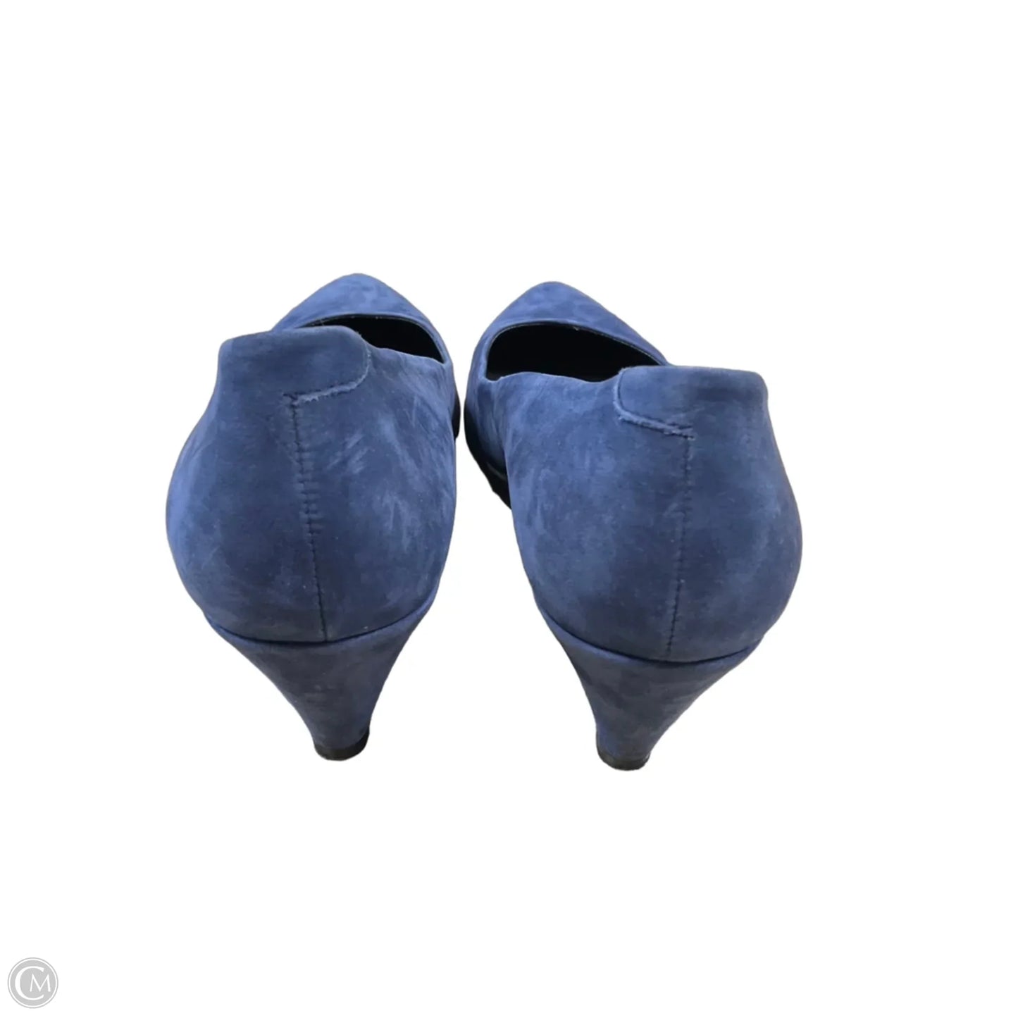 Shoes Heels Kitten By Ecco In Blue, Size: 7.5