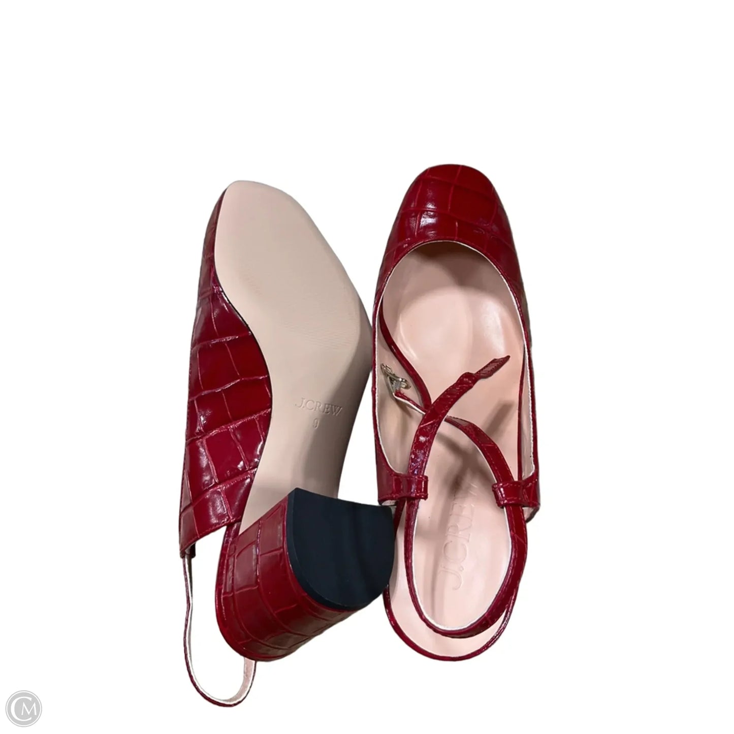 Shoes Heels Block By J. Crew In Red, Size: 9