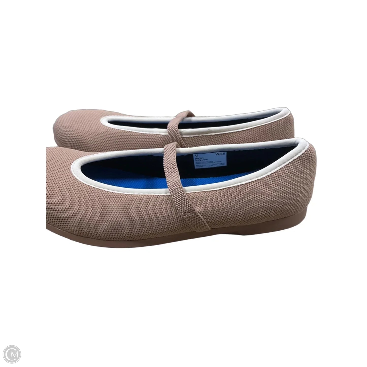 Shoes Flats By Cmb In Cream & Tan, Size: 6.5